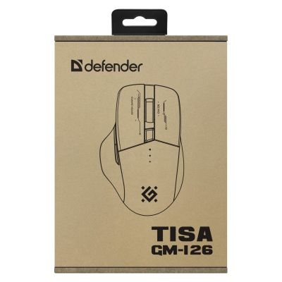 5. DEFENDER MOUSE GM-126 TISA RF+BT OPTIC 1600dpi 6P WHITE