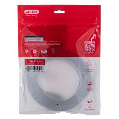 2. UNITEK HDMI 2.0 CABLE 4K60HZ, FLAT, 5M, C11063BK-5M
