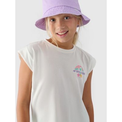 4. Girls' printed top 4F 4FJRSS24TTSHF2052-11S