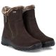 4. Rieker L7162-25 Waterproof Insulated Leather Women's Ankle Boots Dark Brown