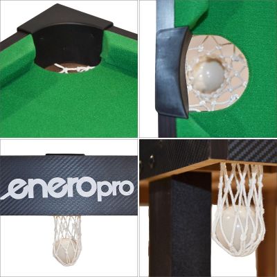 3. BLACK BILLIARDS TABLE 121x61x79CM ENERO PRO