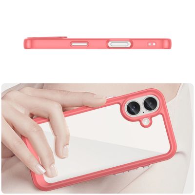 4. Outer Space Case with Gel Frame for iPhone 16 - Red