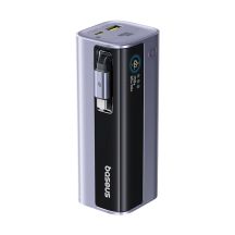 Baseus EnerGeek GR11 10000mAh 100W Power Bank with Retractable Cable - Gray