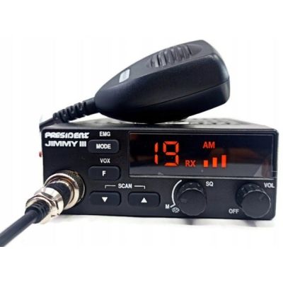 2. CB Radio PRESIDENT Jimmy 3 III 12V ASC 12V AM FM