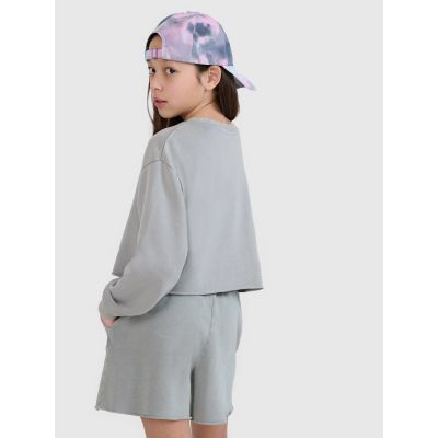 4. Girls' sweatshirt without a hood, 4F 4FJWSS25TSWSF1504-25S