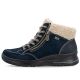 9. Waterproof comfortable navy leather lace-up boots Rieker L7701-14
