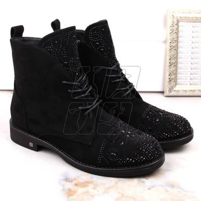 5. Boots with zircons Potocki W WOL176 black