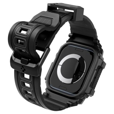 10. Spigen Rugged Armor Pro Apple Watch 10 (42mm) Strap Case - Black