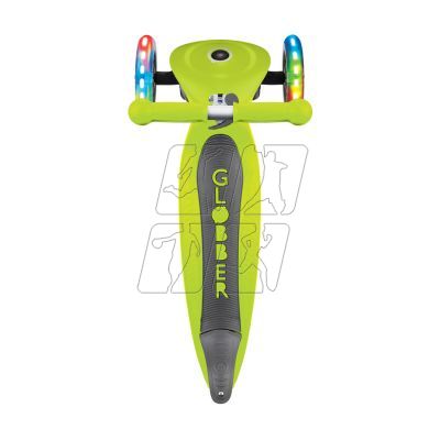 20. 3-wheel scooter Globber Foldable Lights Lime Green Jr 437-106