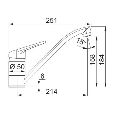 2. FRANKE Novara Plus swivel kitchen tap 115.0470.654