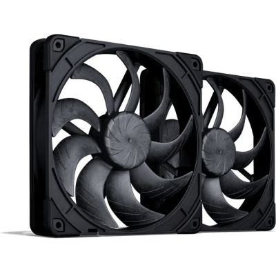 9. NOCTUA 140 mm Fan NF-A14x25 G2 PWM Sx2 PP chromax black