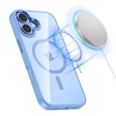 4. Tech-Protect MagMat MagSafe Case for iPhone 17 - Transparent Blue