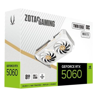 14. ZOTAC GAMING GeForce RTX 5060 Twin Edge OC White Graphics Card