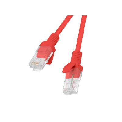 PATCHCORD CAT.5E UTP 1.5M RED FLUKE PASSED LANBERG 10-PACK