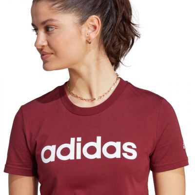 7. adidas Loungewear Essentials Slim Logo Tee W IM2829
