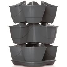 VERICAL GARDEN CASCADE HERB POT - GRAPHITE