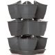 VERICAL GARDEN CASCADE HERB POT - GRAPHITE