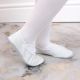 9. Leather ballet shoes with white elastic bands Jr Nazo