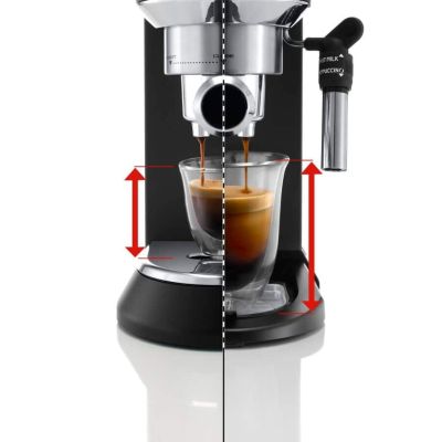 5. DeLonghi Dedica Style EC 685.BK (1350W; black) espresso machine