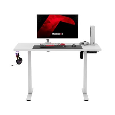 10. Huzaro Hero 8.1 White Gaming Desk