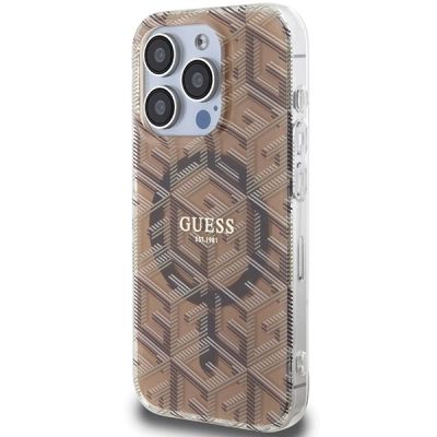2. Guess IML GCube MagSafe case for iPhone 15 Pro - brown