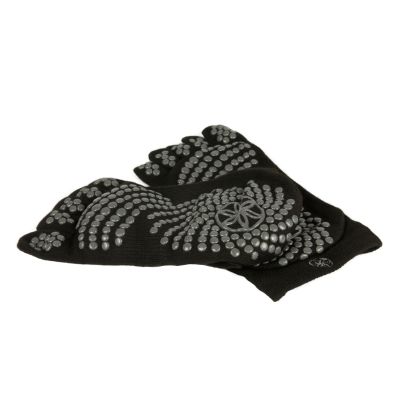 12. Gaiam Anti-Slip Socks Black S/M 52223