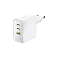 Baseus EnerFill FE22 70W Wall Charger 2 x USB-C + USB-A - White
