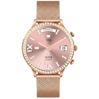 7. Smartwatch Gravity Rose Gold Strap and Bracelet GT5-7