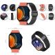 11. Gravity GT15-3 Smartwatch Red Silicone Strap + Black Bracelet