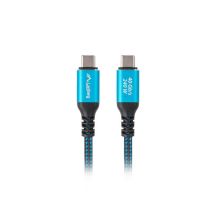 LANBERG USB-C CABLE M/M USB4 0.5M 240W 8K 60HZ BLACK-BLUE
