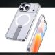 6. Hybrid Armor X Case for iPhone 17 Pro Max with Stand, Compatible with MagSafe - Transparent