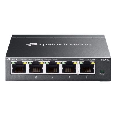 TP-Link Omada ES205G Network Link Managed Gigabit Ethernet (10/100/1000) Black
