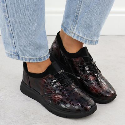 5. Filippo W DP7117 PAW646B patent leather shoes