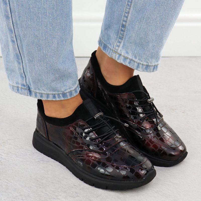 5. Filippo W DP7117 PAW646B patent leather shoes