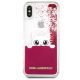 4. Karl Lagerfeld Liquid Glitter iPhone X Case - Pink