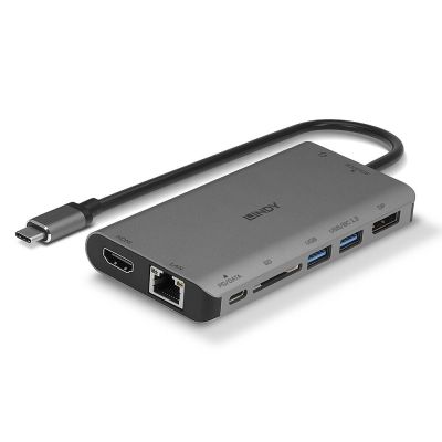 2. Lindy 43323 Docking Station Wired USB 3.2 Gen 1 (3.1 Gen 1) Type-C Black, Gray