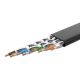 10. Ugreen Flat Cable Internet Network Cable Ethernet Patchcord RJ45 Cat 7 STP LAN 10 Gbps 3m Black (NW106 11262)