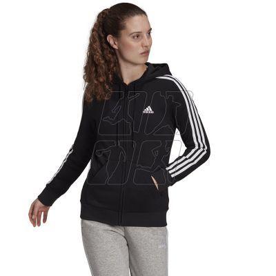 6. Adidas 3 Stripes FL Full-Zip Hoodie W GM5567