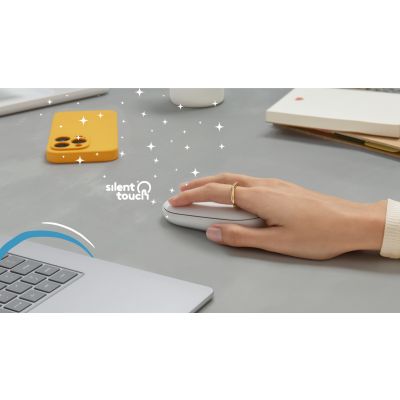 17. Logitech Pebble 2 M350s White Mouse