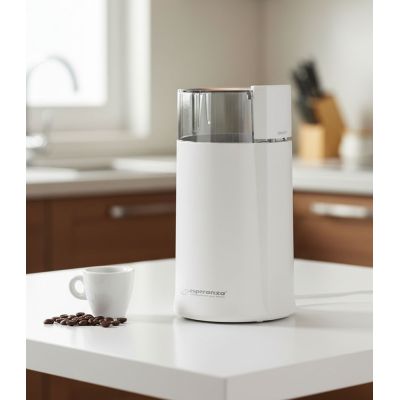 13. Esperanza Espresso EKC001W Coffee Grinder (160 W; Blade Grinder; White)
