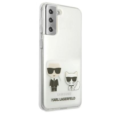 4. Karl Lagerfeld Karl&Choupette Case for Samsung Galaxy S21+ - Transparent