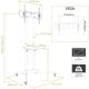 TECHLY MOBILE TV STAND LED/LCD 30-65 INCHES 60KG 1