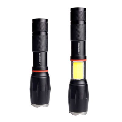 22. ESPERANZA ALUMINUM FLASHLIGHT WITH SIDE LIGHT COB DIONE EOT070