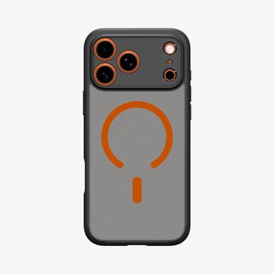 2. Spigen Ultra Hybrid MagSafe Case for iPhone 17 Pro Max - Black and Orange