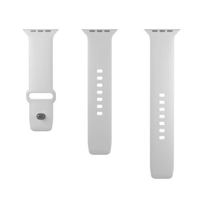 4. Puro Icon Silicone Strap for Apple Watch 42 / 44 / 45 / 49 mm - White (2 pcs.)