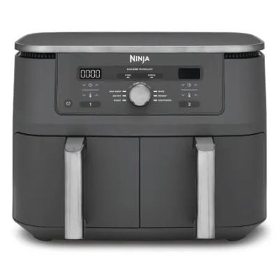Ninja DZ400EU Deep Fryer Double 9.5L Autonomous 2470W Hot Air Fryer Gray