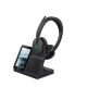 3. Yealink WH68 Workstation Headset Wired & Wireless Headband Calls/Music USB Type-C Bluetooth Charging Stand Black