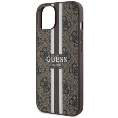 6. Guess GUHMP14MP4RPSW iPhone 14 Plus 6.7" brown/brown hardcase 4G Printed Stripes MagSafe