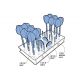 4. Harrows Dart Station Dart Stand Organizer
