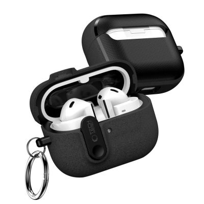 3. Tech-Protect Slim Hook Case for Samsung Galaxy Buds 3 / 3 FE / 3 Pro - Black